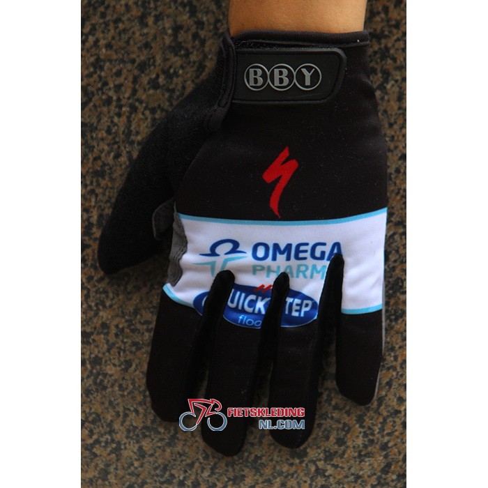 2020 Omega Quick Step Lange Handschoenen Zwart Wit